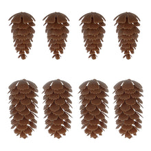 Load image into Gallery viewer, 10PCs Artificial Christmas Pine Cones DIY Decoration Accessories Atmosphere Festival Pendant Accessories

