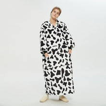 Load image into Gallery viewer, Hooded Lazy Blanket Pullover Double-Layer Blanket Sweater for Women Cold Protection in Autumn and Winter Thermal Pajamas

