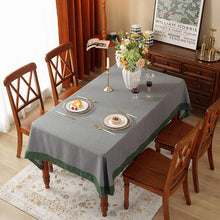 Load image into Gallery viewer, Solid Color Tablecloth American Western-Style Dining Table Fabric Rectangular Desk Cloth Nordic Solid Color Tablecloth Coffee Table Cloth
