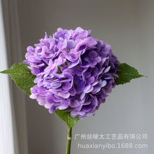 Load image into Gallery viewer, Artificial Flower Large Hydrangea Realistic Moist Feeling Hydrangea Artificial Wedding Flowers Decoration
