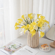 Load image into Gallery viewer, 10PCs Pu Mini Common Calla Artificial Flower Suitable for Wedding Bouquet Holder Decoration Artificial Flowers
