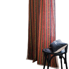 Load image into Gallery viewer, Fabric Curtain Bohemian Striped Printing Shading Chain Cotton and Linen Fabric Kitchen Curtain

