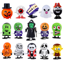 Load image into Gallery viewer, Halloween Wind-up Toy Suit Movable Winding with Eyes Jumping Ghost Tooth Witch Witch Gift
