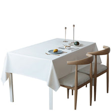 Load image into Gallery viewer, Rectangular Tablecloth Imitation Leather PU Material Table Cloth Waterproof and Oilproof and Heatproof Solid Color Tablecloth
