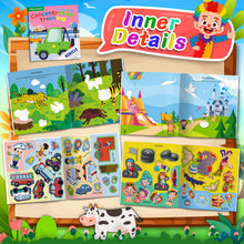 Load image into Gallery viewer, 3 Books Sticker Book New Early Education 0 to 3 to 6 Years Old Baby Educational Cartoon Cartoons Toys Sticker Book DIY
