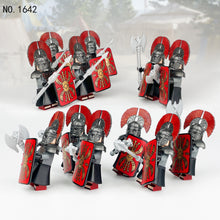 Load image into Gallery viewer, 1642 Roman Soldier Small Particle Corps Doll Toy Model Children Assembling Building Blocks Toy Weapon Axe
