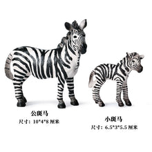 Load image into Gallery viewer, Wild Animal Model Toys Decoration Solid Tiger Lion Hippo Rhinoceros Elephant Panda Cow Set Children's Toy
