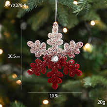 Load image into Gallery viewer, Christmas tree decoration pendant, elk pendant, flocking ornament, Christmas supplies
