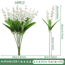 Load image into Gallery viewer, 20Pcs simulated green plant lily of the valley wedding artificial bouquet home decoration flower
