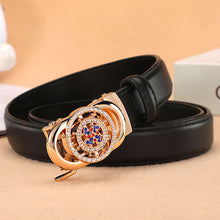 Load image into Gallery viewer, Women's Belt Automatic Buckle Good Luck Comes Fashion All-Match Belt Female Korean Style
