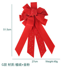 Load image into Gallery viewer, Christmas Holiday Decorations Bowknot Glitter Powder Christmas Tree Decoration
