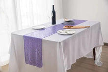Load image into Gallery viewer, 2pcs Sequin Table Flag Wedding Ceremony Layout Tablecloth Table Runner Christmas Decoration Polyester Square Glitter Sequin
