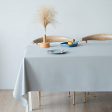 Load image into Gallery viewer, Rectangular Tablecloth Imitation Leather PU Material Table Cloth Waterproof and Oilproof and Heatproof Solid Color Tablecloth
