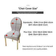Load image into Gallery viewer, Round Back Chair Cover Elastic Seat Cover Dining Chair Protective Cover
