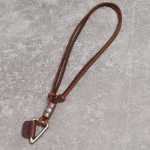 Load image into Gallery viewer, Brown Simple European and American Style Trendy Men's Necklace Personalized Antiquity Hip Hop Pendant Ornament
