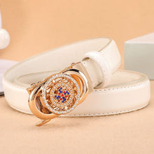 Load image into Gallery viewer, Women's Belt Automatic Buckle Good Luck Comes Fashion All-Match Belt Female Korean Style
