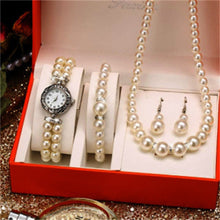 Load image into Gallery viewer, Women's Watch Luxury Boutique Steel Belt Small Dial Watch Bracelet Necklace Set
