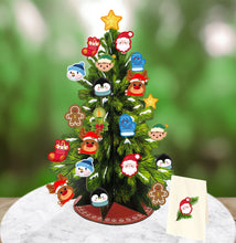 Load image into Gallery viewer, Stereoscopic Pop up Christmas Tree Removable Bird Ornaments Holiday Decorations
