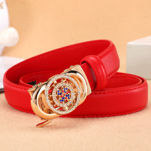Load image into Gallery viewer, Women's Belt Automatic Buckle Good Luck Comes Fashion All-Match Belt Female Korean Style
