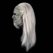 Load image into Gallery viewer, Halloween mask latex hood, White Walkers Night King mask, Halloween cos hood.
