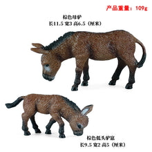 Load image into Gallery viewer, Wild Animal Model Toys Decoration Solid Tiger Lion Hippo Rhinoceros Elephant Panda Cow Set Children's Toy
