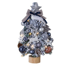 Load image into Gallery viewer, 45cm New Blue Color Christmas Tree with Lights Family Desktop Accessories Christmas Decorations
