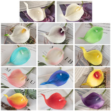 Load image into Gallery viewer, 10PCs Pu Mini Common Calla Artificial Flower Suitable for Wedding Bouquet Holder Decoration Artificial Flowers
