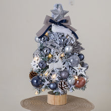 Load image into Gallery viewer, 45cm New Blue Color Christmas Tree with Lights Family Desktop Accessories Christmas Decorations
