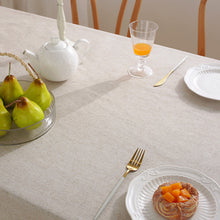 Load image into Gallery viewer, Cotton Linen Tablecloth Solid Color Fabric Craft Rectangular Restaurant Home Coffee Table Cloth Cover Cloth
