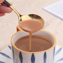 Load image into Gallery viewer, Q Tableware Set Creative Spoon Four-Piece Set round Spoon Stirring Spoon Gift Packing Ice Spoon
