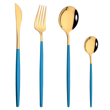 Load image into Gallery viewer, Stainless Steel Tableware Portugal Steak Knife and Fork Portable Ins Hotel Western Style Golden Western Food Knife and Fork
