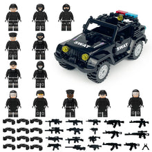 Load image into Gallery viewer, Jeep Black Special Police Doll Toy Weapon Shield Children's Small Particles Assembled Building Block Toys X001 Accessories
