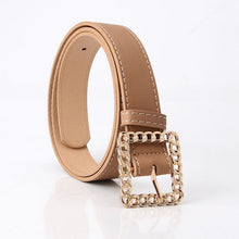 Load image into Gallery viewer, Hollow Square Buckle Decorative Belt Student All-Match Trouser Belt Women's Fashion Belt
