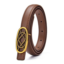 Load image into Gallery viewer, Women's Leather Belt Retro Fashion Trends Versatile Multi-Color Belt
