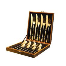 Load image into Gallery viewer, Stainless Steel Tableware Four Main Pieces Foreign Trade Gift Set Western Food Knife, Fork and Spoon
