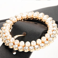 Load image into Gallery viewer, Pearl Alloy Buckle Intellectual Atmosphere Color Multi-Choice Decorative Dress Belt
