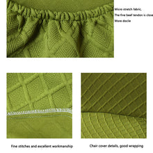 Load image into Gallery viewer, Round Back Chair Cover Elastic Seat Cover Dining Chair Protective Cover
