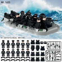 Load image into Gallery viewer, 1620# City Black Doll Weapon Military Police Doll Toy Children Building Block Accessories Toys

