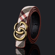Load image into Gallery viewer, Pattern Fashion Men's and Women's Belt Business Smooth Buckle Pant Belt
