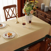 Load image into Gallery viewer, Solid Color Tablecloth American Western-Style Dining Table Fabric Rectangular Desk Cloth Nordic Solid Color Tablecloth Coffee Table Cloth
