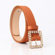 Load image into Gallery viewer, Hollow Square Buckle Decorative Belt Student All-Match Trouser Belt Women's Fashion Belt
