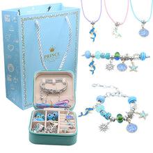 Load image into Gallery viewer, New Children's DIY Bracelet Large Hole Beads Unicorn Set Snake Bone Bracelet 3 Necklace
