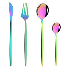 Load image into Gallery viewer, Stainless Steel Tableware Portugal Steak Knife and Fork Portable Ins Hotel Western Style Golden Western Food Knife and Fork
