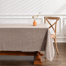 Load image into Gallery viewer, Waterproof and Oil-Proof Tablecloth Pure Color Thickened Rectangular Table Dustproof Tablecloth
