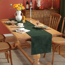 Load image into Gallery viewer, Velvet Table Runner Simple Solid Color Table Runner Wedding Party Dining Table Decorations Long Tablecloth

