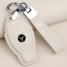 Load image into Gallery viewer, For 21 Mercedes-Benz New E-Class Key Cover E200l C260l A200l S-Class GLC Leather Keychain
