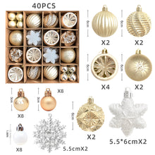 Load image into Gallery viewer, Christmas decoration 6cm electroplated ball plastic ball special-shaped painted Christmas ball gift Christmas tree pendant
