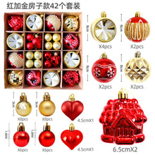 Load image into Gallery viewer, Christmas decoration 6cm electroplated ball plastic ball special-shaped painted Christmas ball gift Christmas tree pendant
