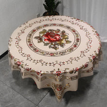 Load image into Gallery viewer, Weichen European and American Ins Gilding Tablecloth Waterproof Oil-Proof PVC round Table Tablecloth Lace Printing
