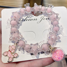 Load image into Gallery viewer, New Quicksand Bottle Girlfriends' Bracelet Cute Cartoon Bear Bracelet Student Candy Bracelet Crystal String Beads
